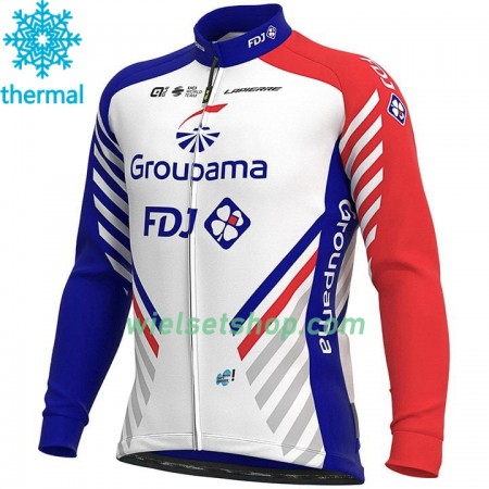 Wielershirt 2020 Groupama-FDJ N001 Winter Thermal Fleece